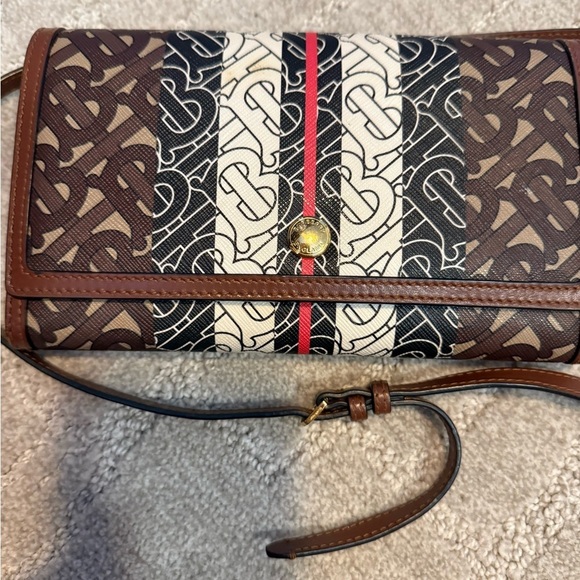 Burberry Monogram Stripe E-Canvas Folding Wallet - Picture 7 of 7